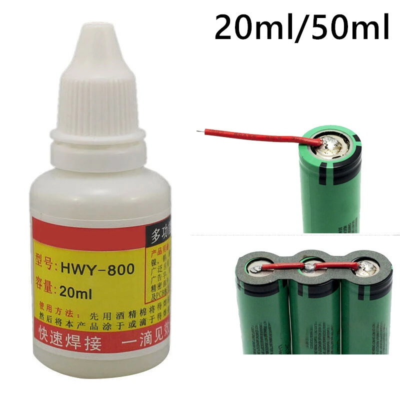 20ml/50ml Stainless Steel Liquid Flux Welding Solder Non-toxic Copper HWY-800 Paste Solders Water | Инструменты