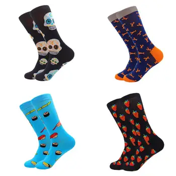 

Kawaii Cartoon print cute socks compression cotton Mid-High Cute Socks for Men and Women College Skateboard