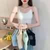 Real Shot Without Steel Ring Tube Top with Chest Pad Elastic Thin Suspenders V-neckline Low-neck Big Backless U-shaped Beautiful 5