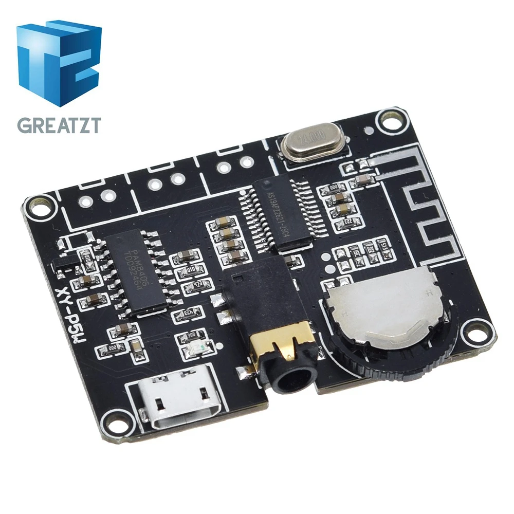 GREATZT 5 Вт + PAM8406 Bluetooth 0 DC3.7-5V стерео модуль усилителя мощности звука XY-P5W для Arduino diy kit
