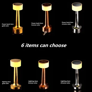 

LED Portable Night Light Bar Desk Lamp Restaurant Cafe Table Light Fixture Home Vintage Decor USB Charging