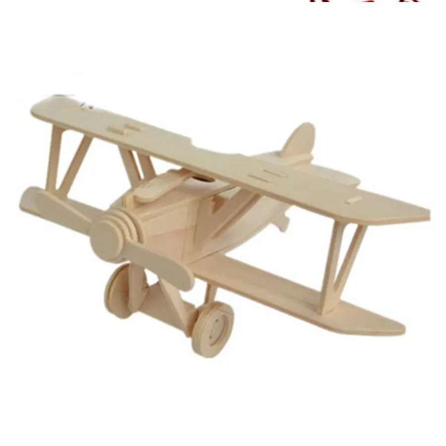 

Wooden Albatros D Ⅲ 3D Blocks Model Toy Biplane Fighter Building Brick Educational Toys Children Gift