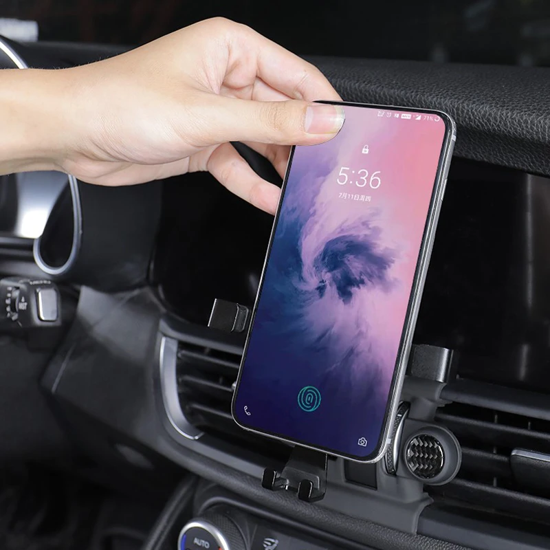 

for Alfa Romeo Giulia Stelvio 17-19 Car Styling Dashboard Mount Mount Cell Phone Holder Car Adjustable Smart Phone Holder Cradle