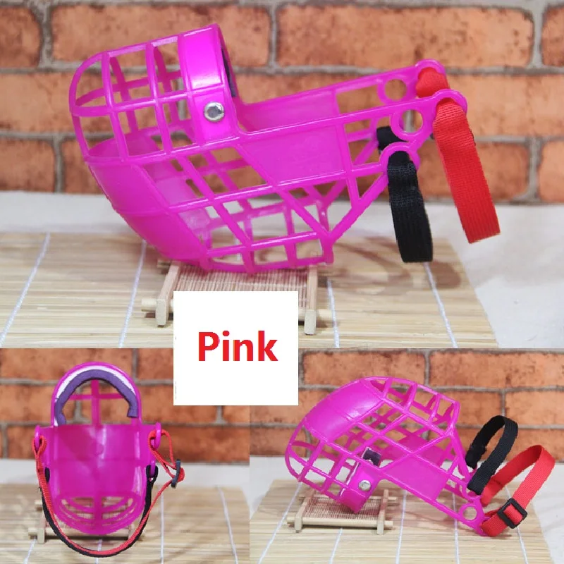 Anti Barking Dog Muzzle Breathable Basket Muzzles For Small Large Dogs Stop Biting Chewing Adjustable Pet Mouth Muzzles