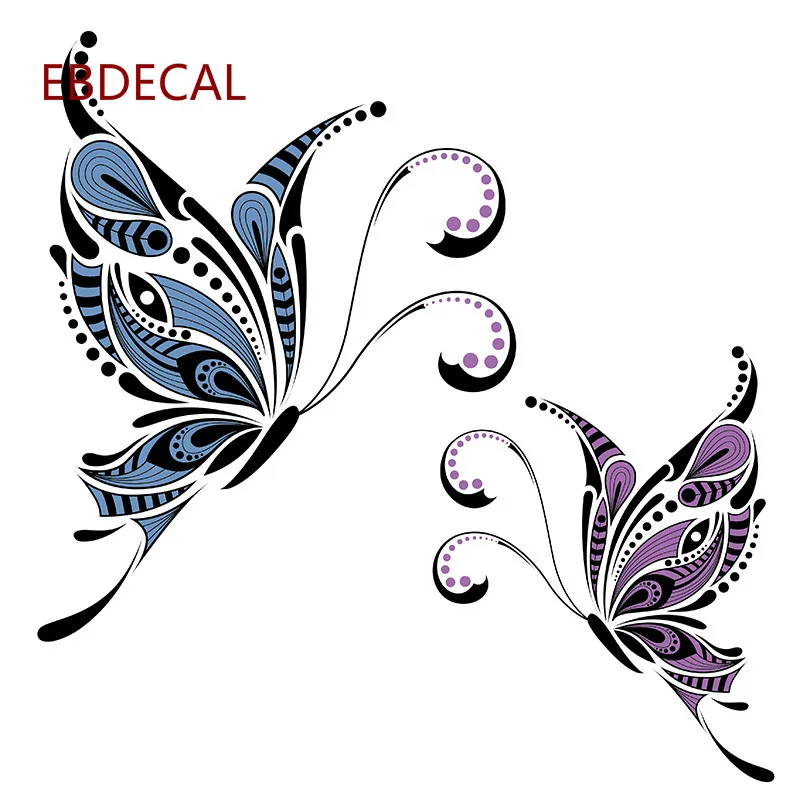 EBdecal бабочка для авто машина бампер окно переводные наклейки чемодана DIY Декор