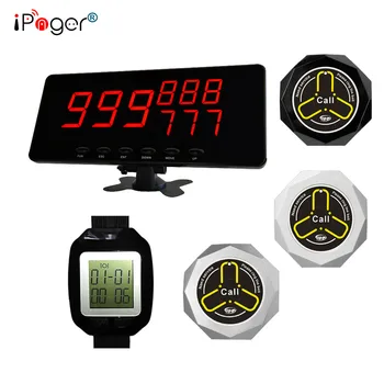 

Super thin wireless restaurant waiter table calling system