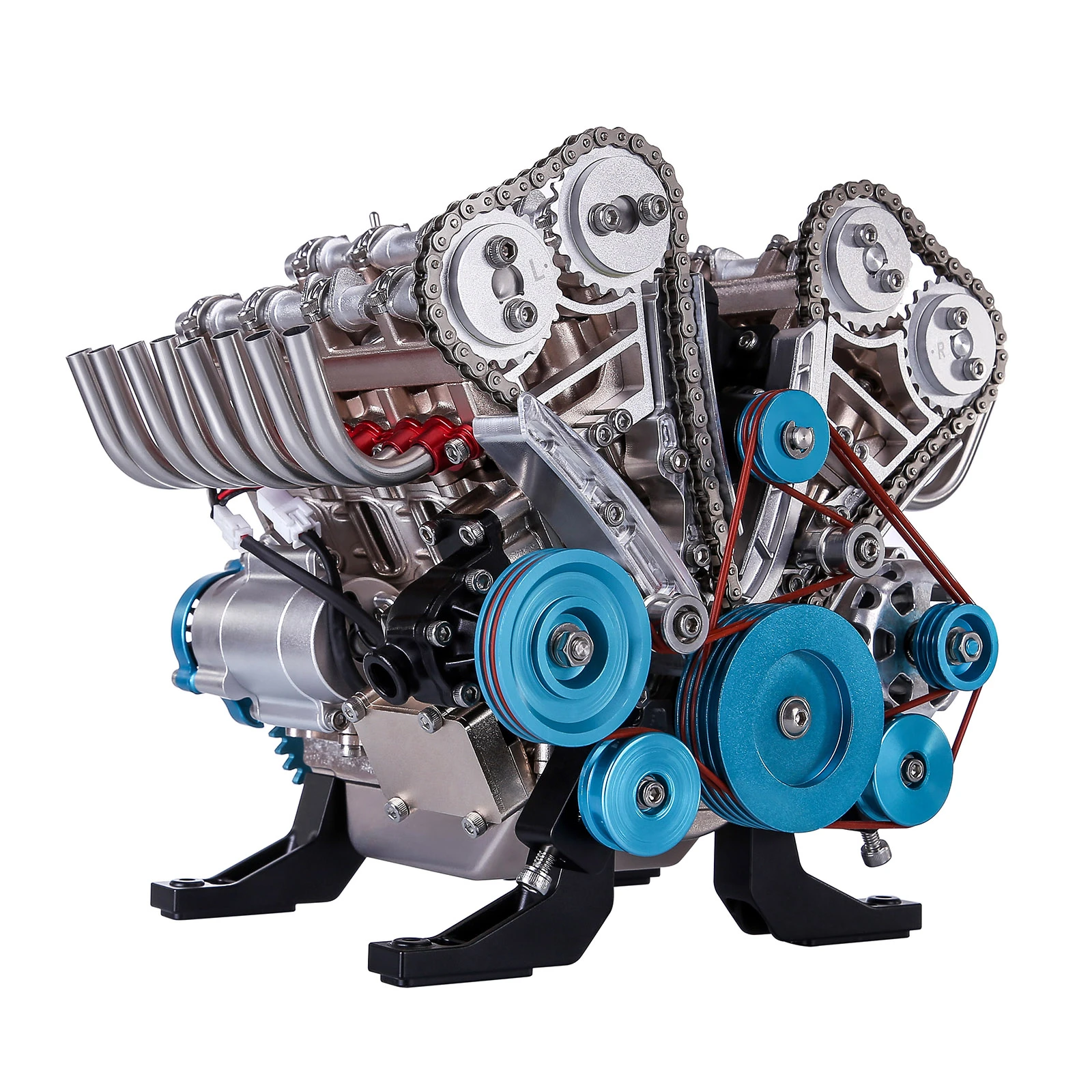 Teching 500+pcs 13 V8 Engine Model Metal Mechanical Engine Science