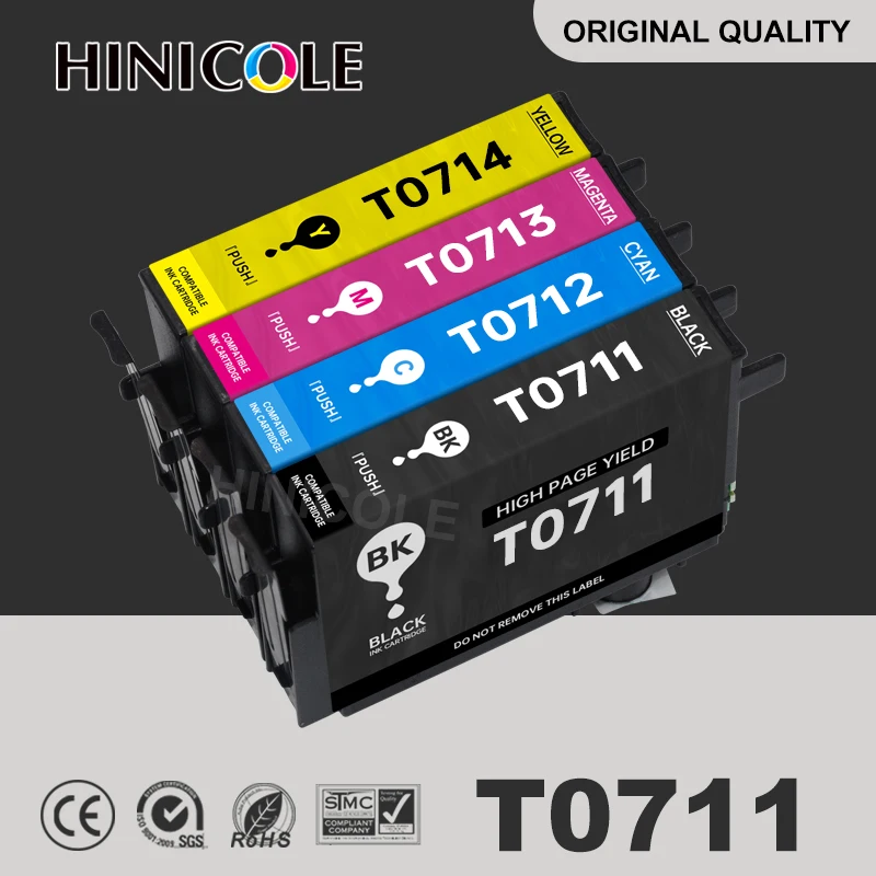 

Чернильный картридж T0711 T0712 T0713 T0714 для картриджей принтеров Epson Stylus DX6050 DX7400 DX7450 DX8400 DX8450 DX9400 DX9400F
