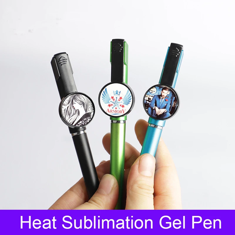 Wärme Sublimation Gel Stift 25mm Blank Button Werbung Stift DIY