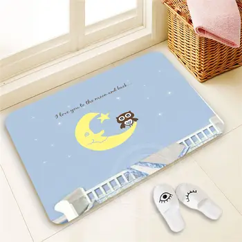 

Fashion Design Custom Cute cartoon OWL Doormat Home Decor 100% Polyester Pattern Door mat Floor Mat foot pad SQ00722-@H0638