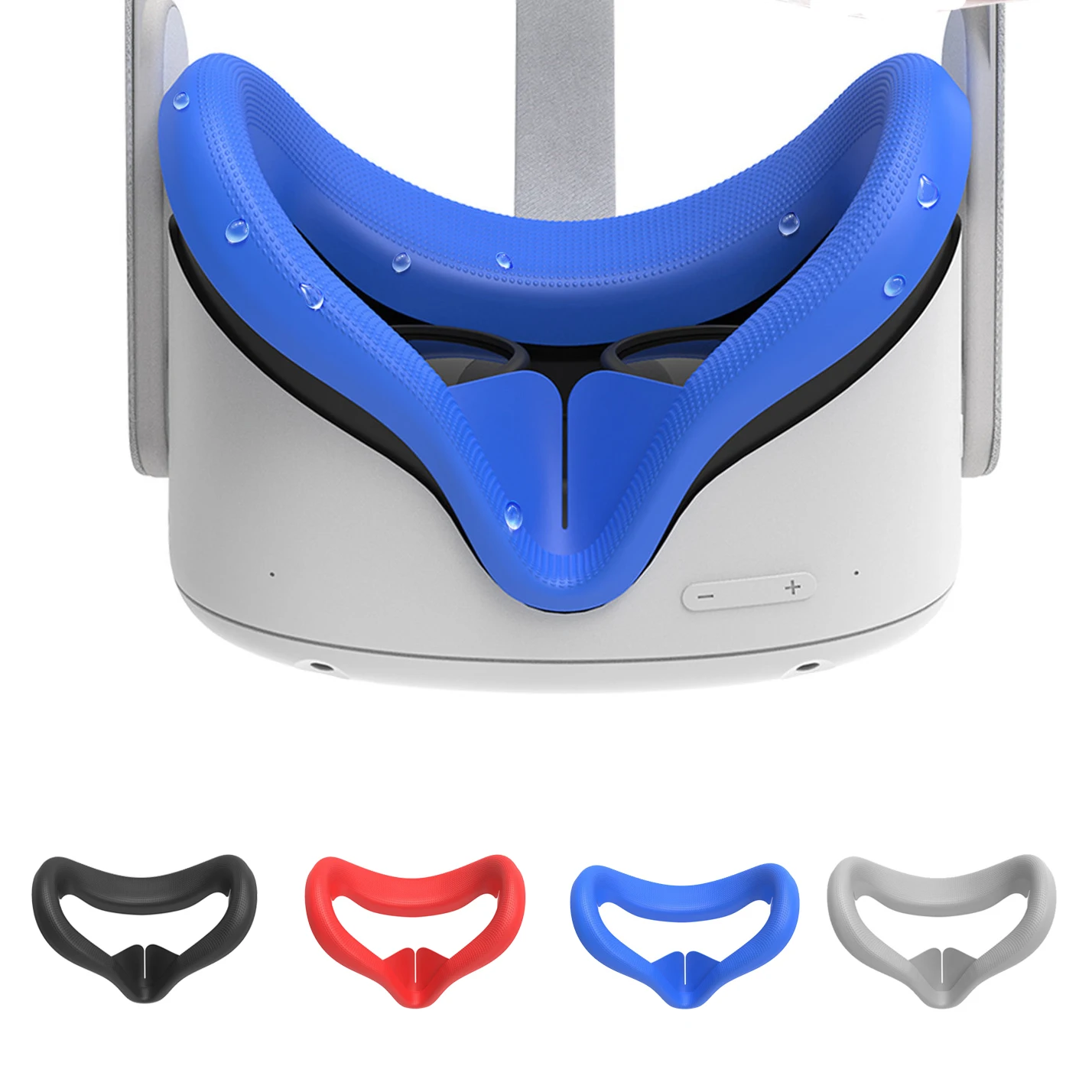 Oculus Quest 2-funda de silicona para gafas de realidad virtual, máscara para ojos, antisudor, antifugas, bloqueo de luz, accesorio