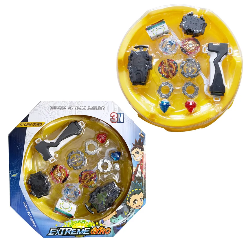 

Newest Original Box Beyblade Burst For Sale Metal Fusion 4D 3N180A With Launcher and arena Spinning Top Set Kids Game Toys A