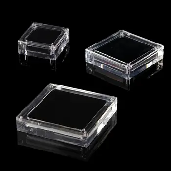

Clear Acrylic Suspended Jewelry Display Square Magnetic Clip On Jewelry Holder Storage Box Case S/M/L