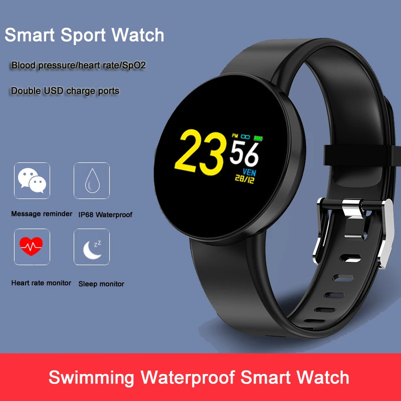 Toleda D3Plus двойной Usb Зарядное устройство Smartwatch сердечного ритма для отображения
