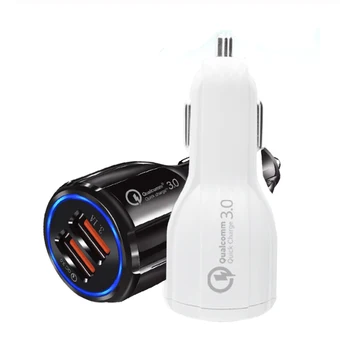 

Universal Car Charger Dual USB LED Charging QC 3.0 Car Cigarette Lighter Socket RV Camper Accessories For Boat Motorhome Bus Van