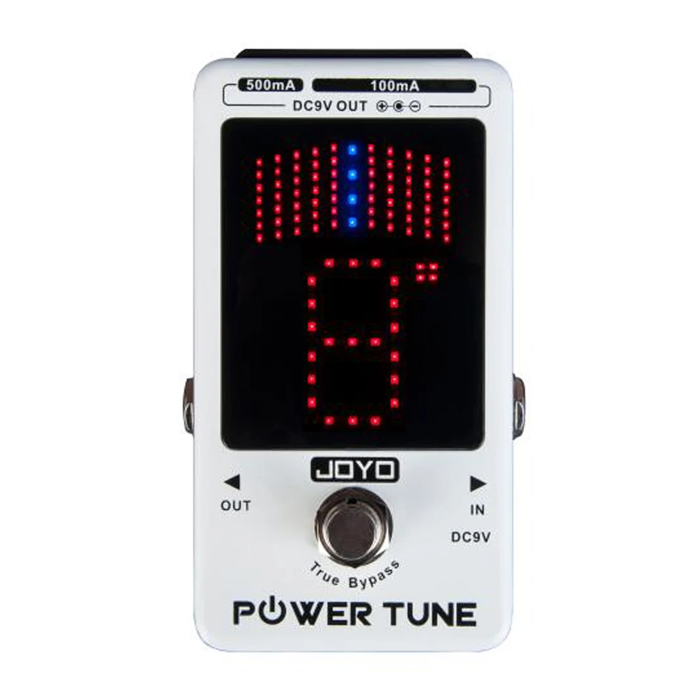 JOYO Guitar Pedal Tuner Power Tune Tuner Pedal  2 in 1 Guitar Power Supply and Tuner True Bypass Musical Instrument Parts JF-18R