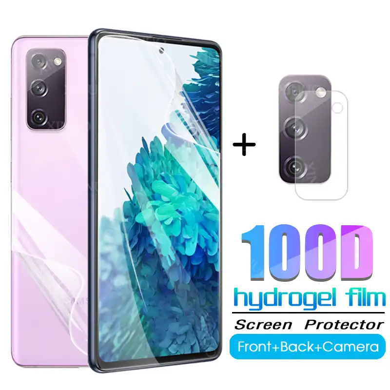 Pelicula De Hidrogel Frontal Y Trasera Para Samsung Galaxy S Fe 5g Protector De Pantalla De Camara Para Samsung S Fe S fe S Fan Lite Pelicula De Vidrio Protectores De Pantalla