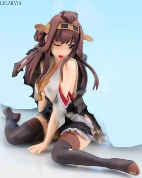 

1/7 Scale Cartoon Anime Action Figure Sexy Kongo Kantai Collection Kongo Sitting Ver Model Collectible Dropshipping Doll 12cm
