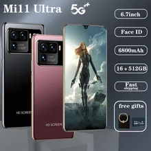 Xio – Smartphone Mi11 Ultra, Version globale, 16 go 512 go, 6800mAh, 6.7 pouces, Android 10, 10 Core, déverrouillage, 4G LTE, 5G, téléphone portable