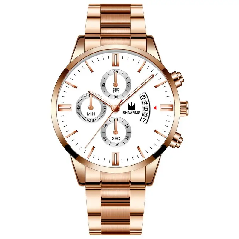 

Relogio Masculino Fashion Date Watch Luxury Stainless Steel Ananlog Quartz Wristwatch Male Men Automatic Date Watches