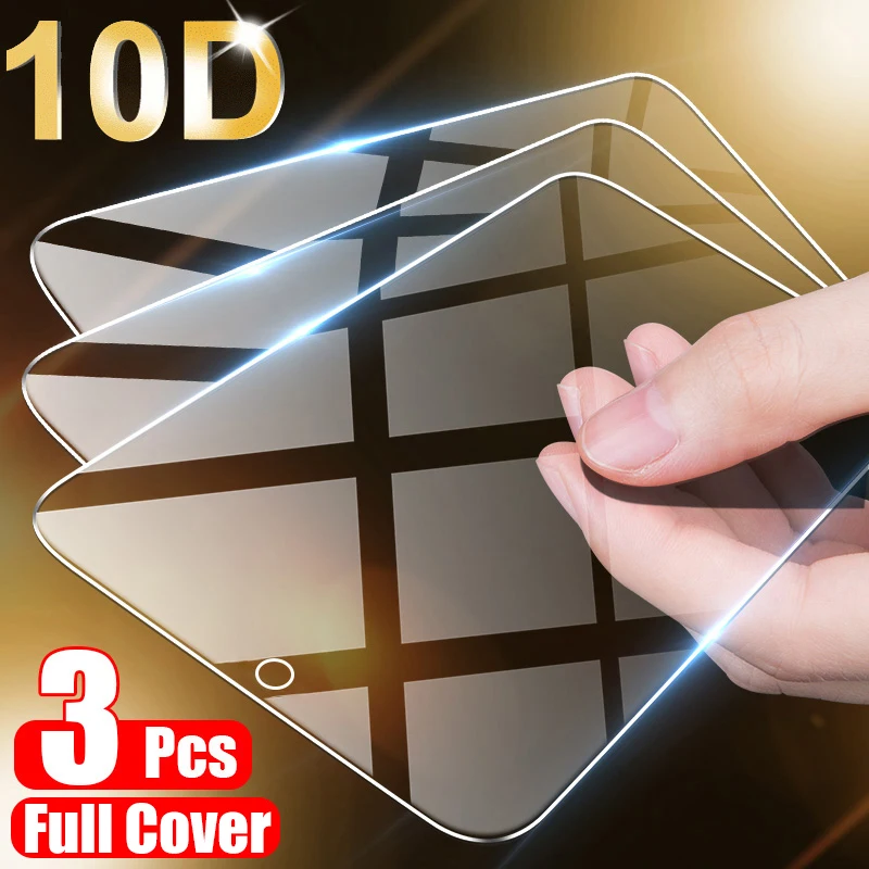 Protector de pantalla de cristal templado para móvil, para Huawei P30, P40 Lite, P20 P Smart 2019, Honor 8X, 9X, 30, 20, 10, Mate 30, 20, 10 Lite, 3 uds.