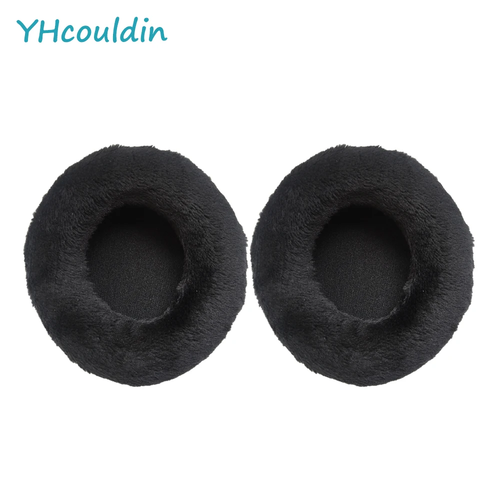 YHcouldin Velvet Ear Pads for Sennheiser HD540 HD540II Headphones Replacement Ear Cushions Soft Black and Grey Earpads Cover