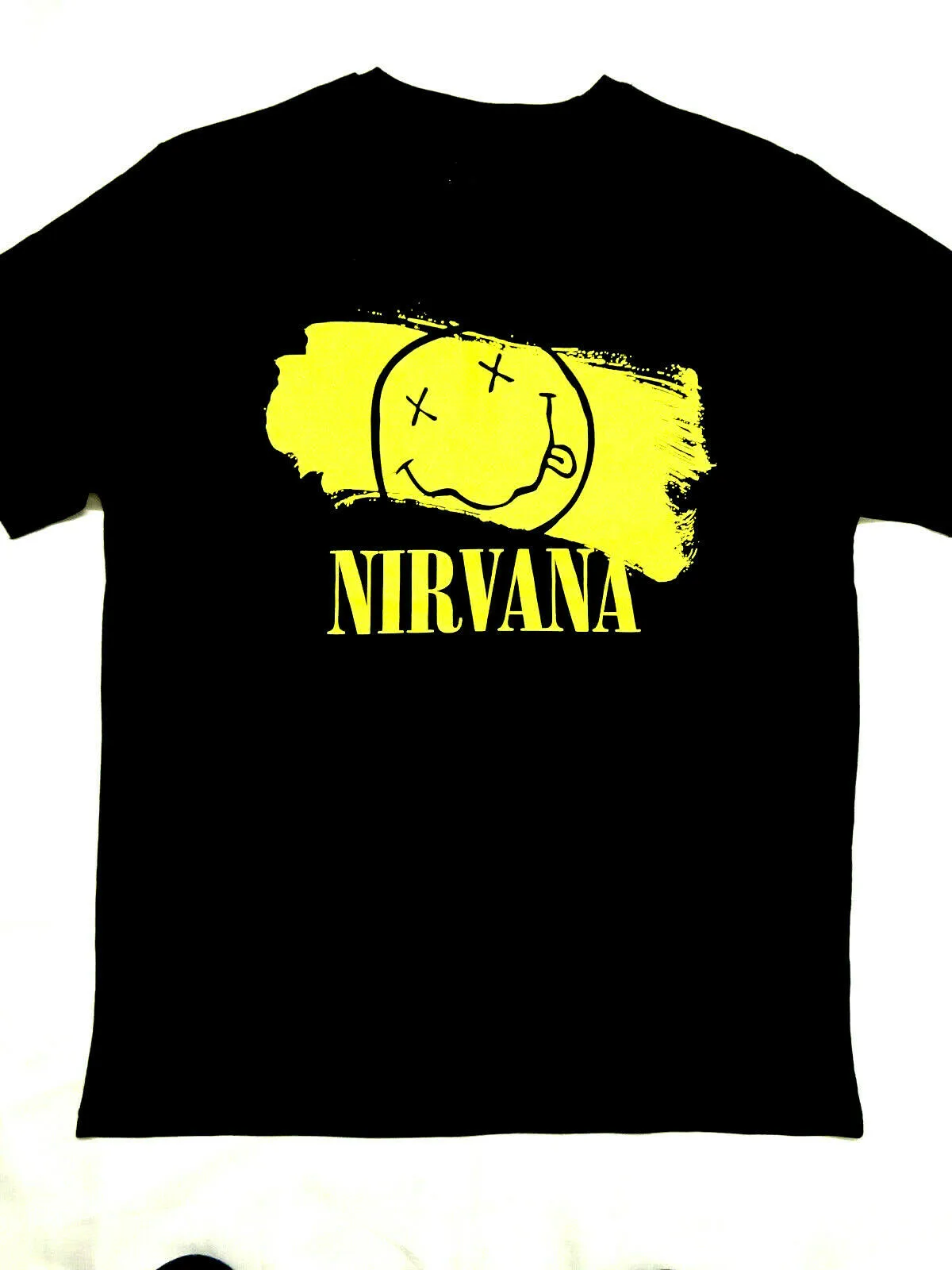 

NIRVANA OFFICIAL T-SHIRT BLACK COTTON SHORT SLEEVE MENS LADIES BNWT PRIMARK