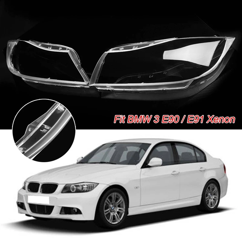 

1 PCS Automobiles Lense Kit Car Headlight Xenon Lens Shell Cover for BMW 3 E90 Sedan / E91 Touring 2005-2012