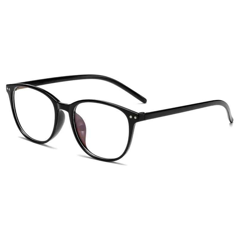 Seemfly заклепки готовые близорукость очки для женщин и мужчин синяя пленка покрытие близорукие очки-1,0-1,5-2,0-2,5-3,0-3,5-6,0 - Цвет оправы: Black Myopia 1.0