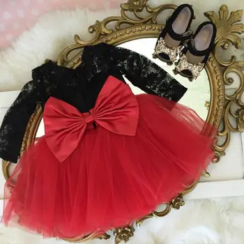 

Toddler Girl Baby Clothing Dresses For Baby Kid Birthday Christening Lace Girls Tulle Dress Kids Infant Party Cake Smash Outfit