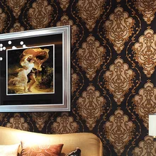 Популярные европейские Дамасские обои 3D с глубоким тиснением декоративные обои для зала гостиничного номера 3d ТВ диван фон