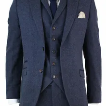 Три предмета, свадебные смокинги, серые деловые мужские костюмы смесь шерсти, для жениха, Классический крой, для жениха, зимняя Свадебная куртка, жилет, брюки