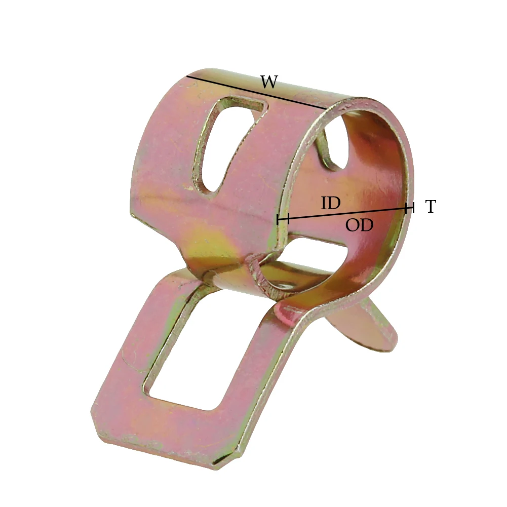 

50Pcs 5/6/7/8/9mm Spring Clip Fuel Line Hose Water Pipe Air Tube Clamps Fastener