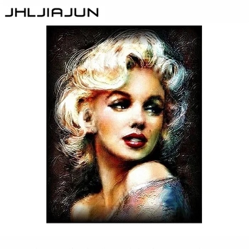 

JHLJIAJUN painting by numbers Oil painting portrait DIY hand-painted oil painting beauty home decoration wall painting art