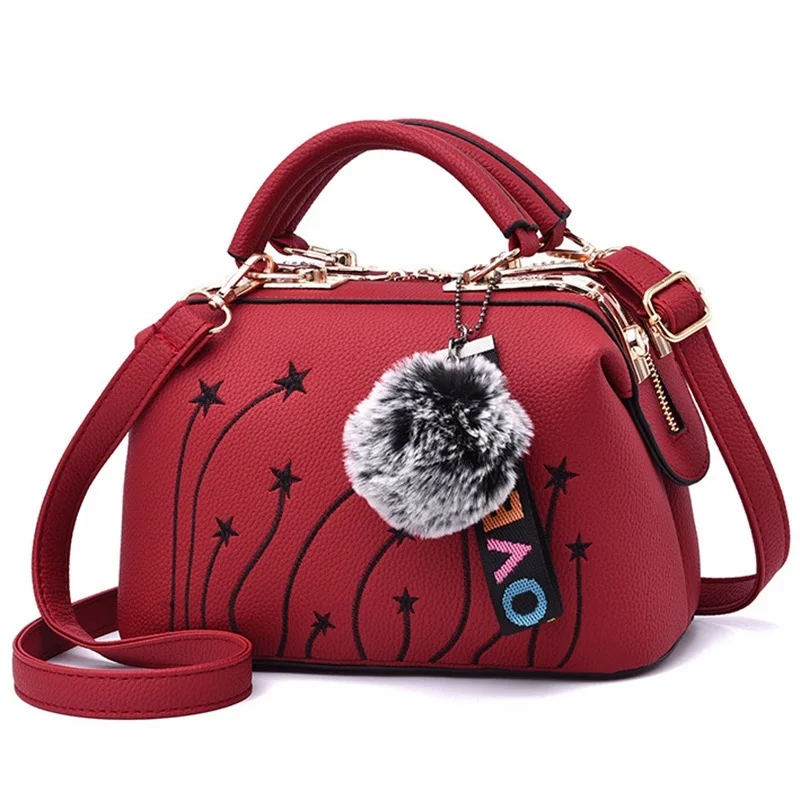 

Woman Package Trend 2020 Embroidered Handbag Pillow Package
