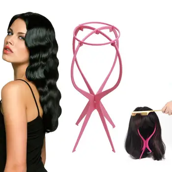 

1 PC Hard Plastic Wig Stand Multi-Purpose Use Wig Hair Hat Cap Stying Holders Stand Stable Durable Portable Folding Wig Stand