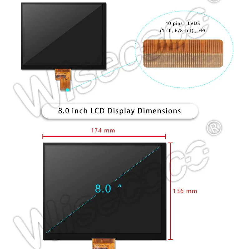 8 дюймов 1024* 768LCD экран 40 контактов lvds планшет HJ080IA-01E с HDMI Плата управляющего драйвера аудио для Raspberry pi 3B 2 1