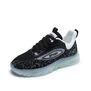 

Luminous Shoes Flying Weave Women Sneakers 2020 Mesh(Air Mesh) Comfortable Breathable Woman Shoes Colourful Casual Sports Shoes