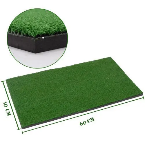 Гольф Коврик для ударов практика задний двор тройник держатель резиновая 60x30 см Pad