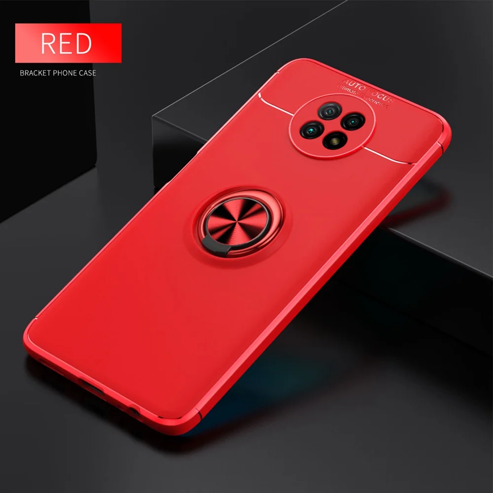 xiaomi leather case design KEYSION Ốp Lưng Chống Sốc Cho Xiaomi Redmi Note 9T 5G Silicone Mềm Vòng Nam Châm Giá Đỡ Lưng Điện Thoại Dành Cho redmi 9T 9 Công Suất xiaomi leather case hard Cases For Xiaomi