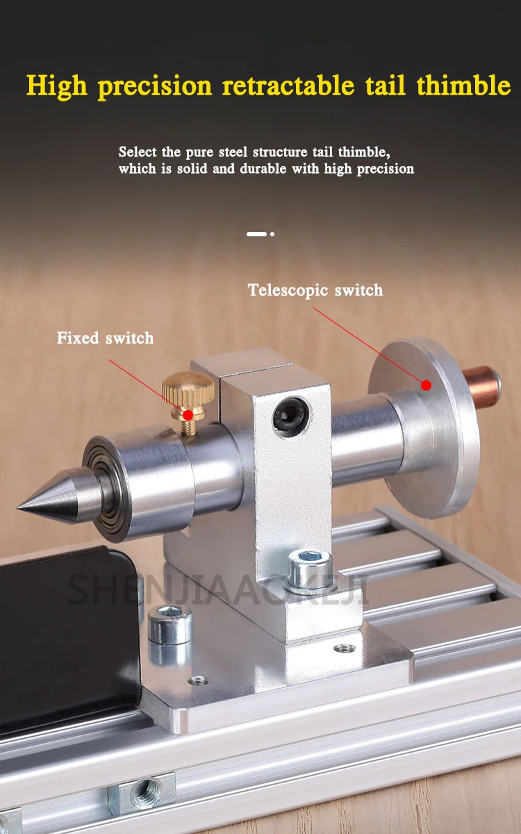 ASJ-001 Mini Woodworking Lathe Household Mini Lathe Bead Machine Grinding And Po