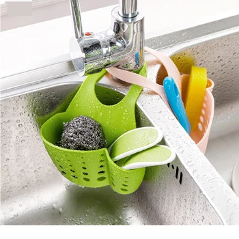 

Kitchen Organizer Sink Holder Hanging Strainer Bathroom Storage Container Kitchen Sink Sponge Storage Hanging Basket