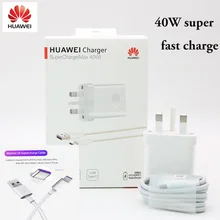 huawei mate 20 pro RS Supercharge USB быстрое зарядное устройство 10 в 4A 40 Вт адаптер 5A type C кабель для Nova 5 Honor Magic 2/P30 pro