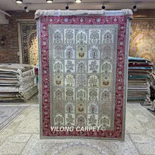 Yilong 4'x6' четыре сезона дизайн сада шелковый ковер ручной работы nanyang ковер(HF300B