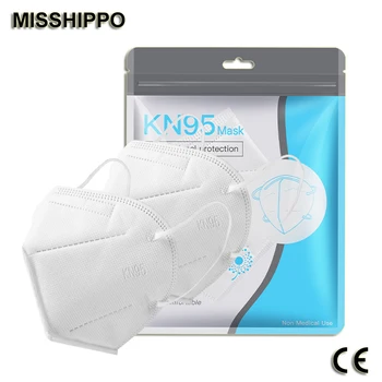 

5 Layer Protection Breathable KN95 Mask Filtration Over 95% with Comfortable Elastic Ear Loop Non-Woven Polypropylene Fabric