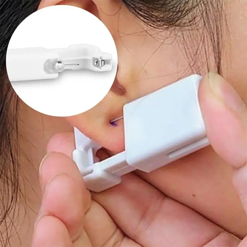 

10Pcs Disposable Sterile Ear Piercing Unit Hot Healthy Safety Asepsis No-Pain Disposable Unit Ear Stud Piercing Gun Piercer Tool