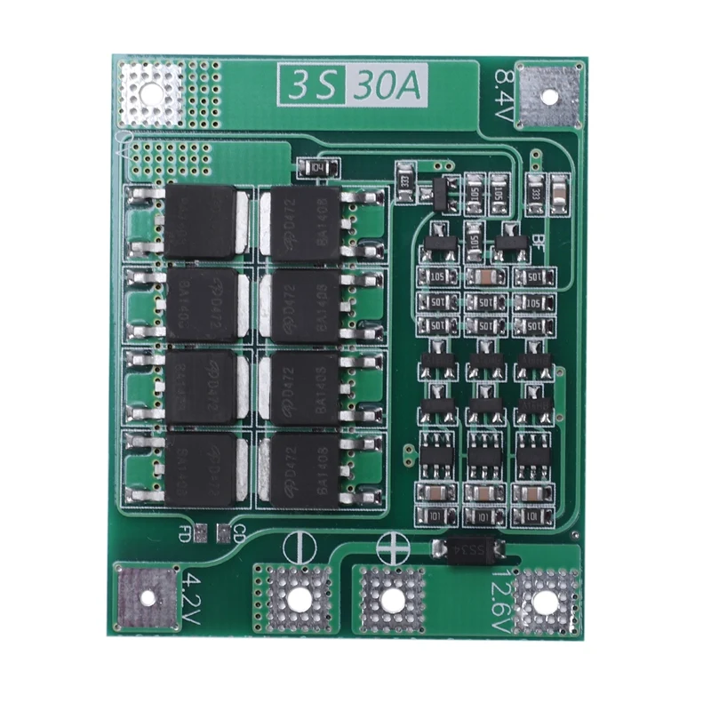 3S 30A Bms доска баланс тока 11,1 V 12,6 V 18650 литиевая батарея Защитная плата с