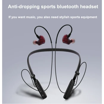 

Hanging Neck Bluetooth Sports Earphone Metal Ear Shell Super High Sound Quality Designed For Sports Simple And Fashion
