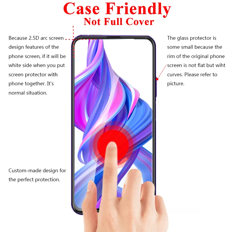 Закаленное стекло на Honor 9X протектор экрана для Huawei Honor 8X X9 X8 Защитная Броня Huawey 8 9 X лист Huavei заставка экрана