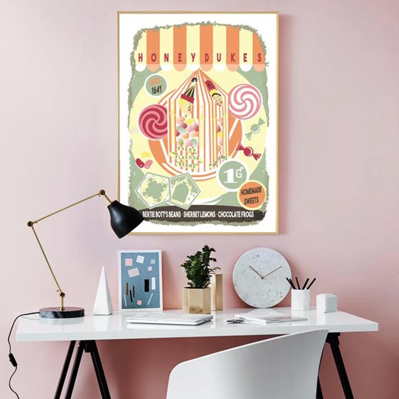 Candy bar sign print